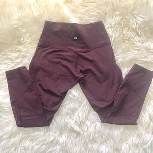 Lulu Lemon full length pant with mesh cut outs